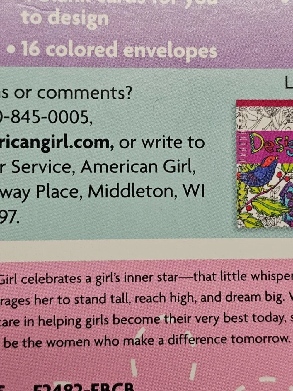 New American Girl Doll Activity Book Art Kit Create Stitch Send Card Embroidery